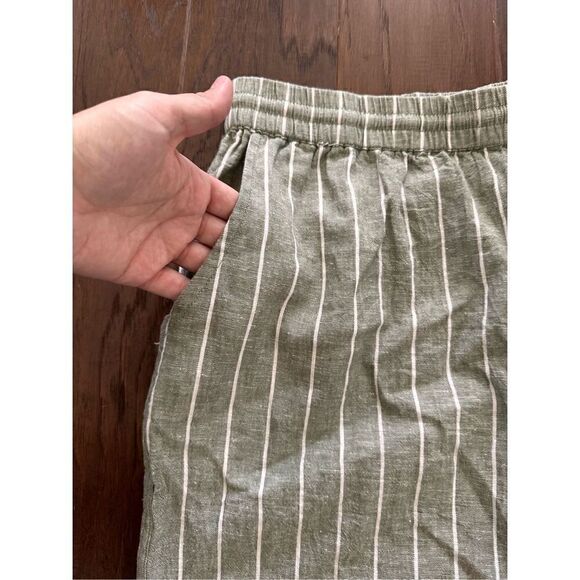 Beach Lunch Lounge Linen Blend Crops - Picture 3 of 6